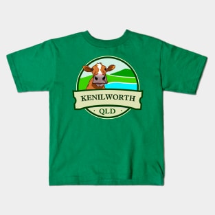 Kenilworth town Queensland Australia with dairy cow Kids T-Shirt